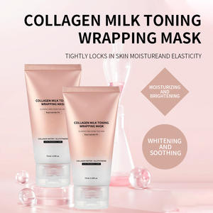 Masques en feuille tonifiants au collagène et à la vitamine C, hydratants, liftants, peel-off profond au bio-collagène pour usage nocturne - Product Image 4