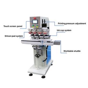 サーボモーター4色タンポンプリンターペン用プラスチックカップおもちゃパッド印刷機 - Product Image 3