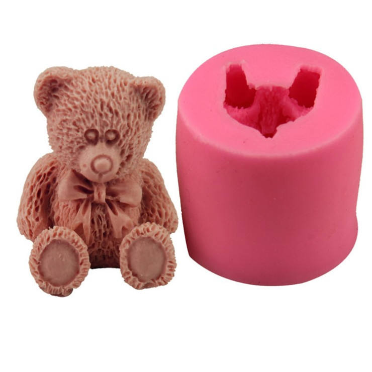 P0004 Hot Sale DIY Geometric Large Teddy Bear Silicone Mold