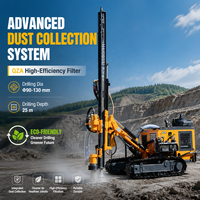 Direct usine KG420BH Foreuse DTH sur chenilles 90-130 mm pour forage de trous profonds de 25 m, équipement de forage minier pour dynamitage en carrière ouvert