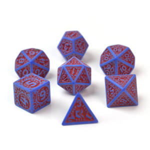 סיטונאי רטרו אקרילי קובייה פוליהדראמין קובייה מקל על קוביות פלסטיק להגדיר קוביות עבור משחק שולחן - Product Image 5