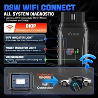 Escáner OBD2 WIFI XTOOL D8W, Herramienta de Diagnóstico para Automóviles con Codificación ECU, Prueba Activa, Programación de Llaves, 38 Reinicios, CAN FD DOIP, Topología