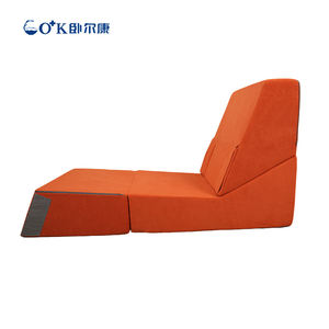 Giường sofa mui trần màu be cam - <span class=keywords><strong>Futon</strong></span> không xương có thể gập lại siêu nhỏ gọn với túi đựng đồ - Product Image 4