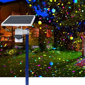 30w动态萤火虫星太阳能激光投射灯风景公园照明户外氛围灯IP65防水激光灯