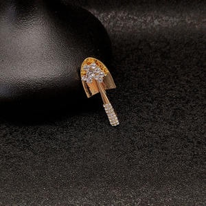 Belle diamant rasoir broche délicate créativité ornements broche en gros hommes et femmes bijoux - Product Image 3