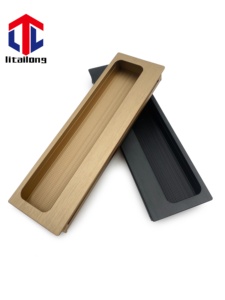 Poignée <span class=keywords><strong>de</strong></span> <span class=keywords><strong>porte</strong></span> <span class=keywords><strong>coulissante</strong></span> dissimulée carrée moderne en acier inoxydable 304 <span class=keywords><strong>de</strong></span> 120 mm avec couleur personnalisée - Product Image 6