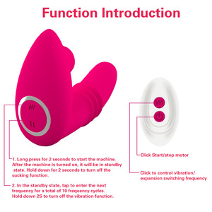 Wireless Remote Control Clitoris Sucking Thrusting Telescopic <strong>Vagina</strong> Female Masturbation Vibrators <strong>Sex</strong> <strong>Toys</strong> - Product Image 4