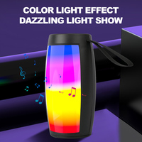 Mini haut-parleur portable sans fil V5.0 en gros, son HD compact, AUX, RGB, en plastique, idéal pour le camping, les fêtes et les cadeaux