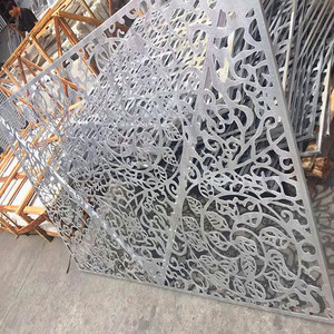Revêtement en aluminium sculpté creux, style placage, personnalisable pour la décoration des murs extérieurs des bâtiments publics - Product Image 2