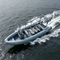 (CE) Bateau semi-rigide gonflable commercial pour 18 passagers, idéal pour la location, les excursions d'une journée, le travail et la pêche