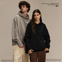 Sweat à capuche pour homme de haute qualité, style américain, à manches ouvertes, avec motif de destruction circulaire, surpiqûres superposées, pour l'automne