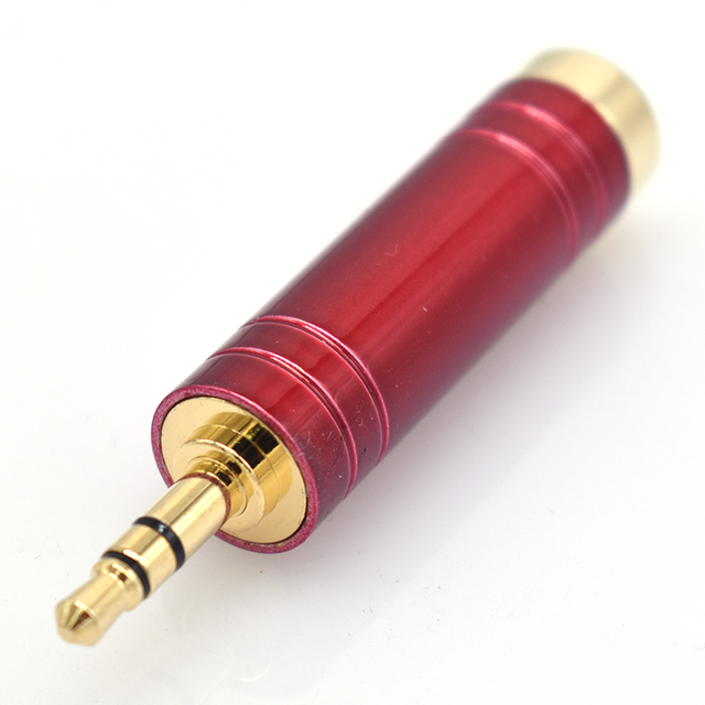 High Quality Gold Plated 3.5mm Stereo Male Plug Copper Contact Guitar Cable Adapter with Headphone Amp Connectors