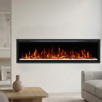 Bûches artificielles décoratives à 6 couleurs de flamme et 10 couleurs de charbon, en cristal, pour foyer décoratif et chauffage domestique ou hôtelier