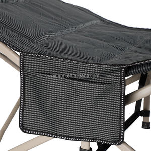 Lit pliant d'extérieur <span class=keywords><strong>avec</strong></span> cadre en aluminium Meubles de jardin modernes Lits pliants de <span class=keywords><strong>camping</strong></span> portables <span class=keywords><strong>avec</strong></span> poche pour siège - Product Image 4