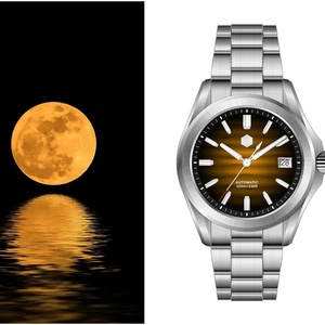 San Martin New Gada Watch 39mm Desert Texture Men Dress Watch NH35 Automatic Mechanical Sapphire Waterproof 100m Luminous SN0129 - Product Image 4