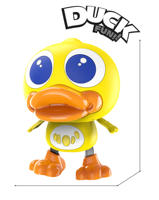 Jouet de bain canard mécanique transformable en plastique pour bébés de 0 à 24 mois, mignon jaune, interactif, cadeau pour jeux aquatiques