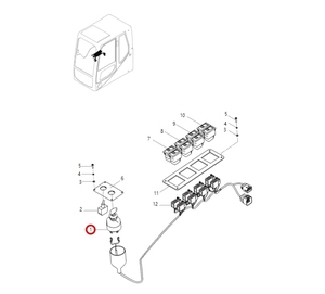 Cerradura de Encendido Eléctrica con Solenoide 34B0558 para Excavadora, Piezas de Maquinaria de Construcción Directas de Fábrica - Product Image 6