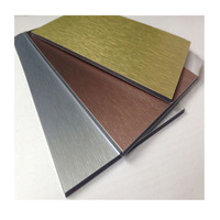 Panneau composite en aluminium ACP/ACM 2mm 3mm 4mm Alucobond 1220x2440 PVDF PE, ignifuge, usage extérieur industriel