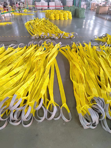 Cinghia di sollevamento piatta in poliestere da 1 a 50 tonnellate per carichi pesanti, per gru, movimentazione materiali - Product Image 2