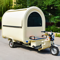 Chariot Tricycle électrique en aluminium, chariot pour aliments, pour le café, nourriture rapide, 10 pouces
