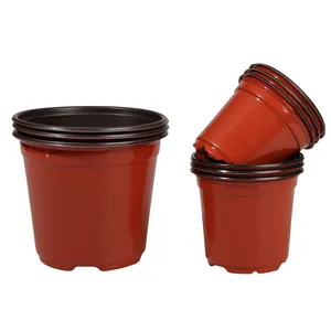 1 Gallon Flexible Plant Nursery Pots Thickened Soft Plastic Seedling Pots Seed Starting Pot Flower Plant Container For Succulent