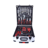 El Mejor Kit de Herramientas de 299 Piezas - Caja de Aluminio, 4 Niveles, Más de 200 Artículos de Ferretería para el Hogar/Taller/Automóvil