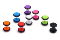 Faux dilatateurs d'oreille en acrylique néon 8mm, type plug, tunnel, coniques et extenseurs pour piercing corporel