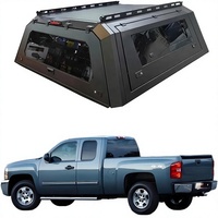 Couvre-caisse de camion pour Chevrolet Silverado 2500/3500 2015-2025, verrouillable, sans perçage, avec éclairage et tente arrière, fabriqué en Chine