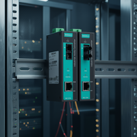 Convertisseur de média industriel à fibre optique Moxa IMC-21A-M-SC Ethernet vers fibre 100M Connecteur SC Port RJ45 DC 5V Modèle 91877 Taïwan