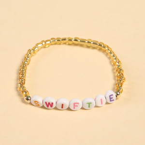 Ensemble de bracelets perlés d'amitié personnalisés, inspirés des événements <span class=keywords><strong>Taylor</strong></span> Music Fest, des tenues Swiftie et des concerts Eras Stack, cadeau pour filles - Product Image 5