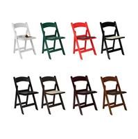 Chaises pliantes de jardin rembourrées blanches modernes pour l'extérieur avec couleur personnalisée et matériau en résine
