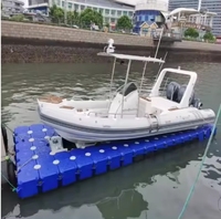 Pont flottant modulaire en PEHD pour jet ski, pont flottant de construction, plateforme flottante, quai flottant en plastique
