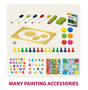 Yrb bé giáo dục gấp Bảng vẽ phim hoạt hình chim cánh cụt vẽ trẻ em học tập bảng thiết lập bảng học tập - Product Image 5