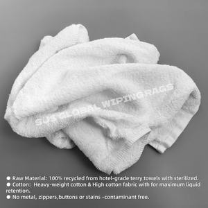 Premium <b>Wiping</b> Rags Recycling <b>Wiping</b> White Cotton Rags Toweling 100% Cotton Rags for <b>Industrial</b> Cleaning - Product Image 4