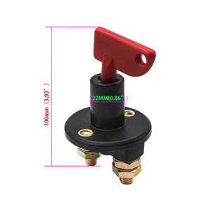 Interrupteur de coupure de courant automobile Hoso Racing, interrupteur de batterie, coupe-circuit moteur, capuchon noir KG13 pour remplacement et réparation - Product Image 2
