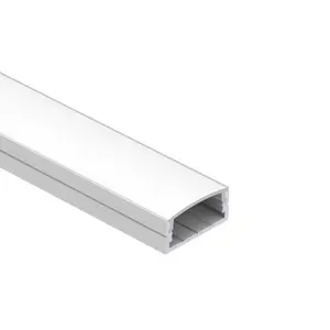 High quality K38 u shape 6063 alu extrusion housing channel PC diffused led strip linear lighting surface led profile aluminum