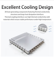 Lecteur/graveur de cartes de contrôle d'accès RFID à très haute fréquence XGSun 8 ports Lecteur RFID fixe Puce Impinj Indy R2000 >700