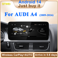 STWEI Lecteur Multimédia Automobile Android 14 10,25 pouces DSP CarPlay Sans Fil Android Auto Navigation GPS Caméra de Recul Garantie 1 An Audi