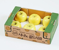 Boîtes rigides biodégradables personnalisées en carton ondulé pour l'emballage alimentaire de fruits (fraises, ananas)
