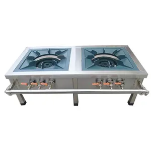 Commercial Stainless Steel 1/2/3 Low-foot Economy Stove Chinese Food Cooker Liquefied Gas Energy-saving Soup Stove