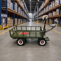 Chariot de transport électrique OEM personnalisable de 1 tonne à quatre roues, à plateforme plate, zéro émission, durable