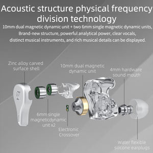 <span class=keywords><strong>Kz</strong></span> <span class=keywords><strong>DQ6</strong></span> Auriculares Dinámicos 3DD Bass Hifi Auriculares In-ear Deportes Cancelación de Ruido Auriculares Monitor con Cable Auriculares <span class=keywords><strong>DQ6</strong></span> - Product Image 6