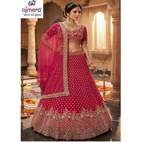 Lehenga de mariée moderne haut de gamme pour femme, tenue traditionnelle indienne pour mariage et fête, élégant, brodé, réversible, séchage rapide, toutes saisons - Product Image 1