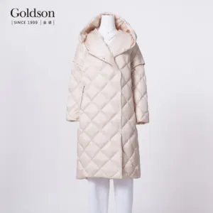 Simplee-manteau en duvet de canard, manches longues pliables, couture en diamant, pour l'hiver