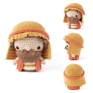 Nativité Scène DIY <span class=keywords><strong>Crochet</strong></span> Jouets Noël Mini Amigurumi Mary <span class=keywords><strong>Crochet</strong></span> Saint Joseph Poupée - Product Image 6