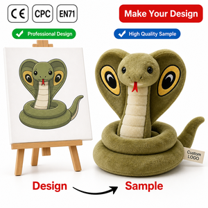 Peluche personnalisée, porte-clés en peluche personnalisé, peluche <span class=keywords><strong>Cobra</strong></span> à capuche de <span class=keywords><strong>dessin</strong></span> <span class=keywords><strong>animé</strong></span>, objet de collection, poupée souvenir personnalisée de marque - Product Image 1