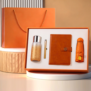 Set de Regalo Empresarial de Alta Gama para Clientes con Cuaderno de PU, Termo de Titanio, Accesorios Digitales y Logotipo Personalizado - Product Image 2