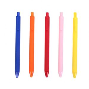Personalized White Color Promotional Gifts Slim Cute Press Plastic Ballpoint <b>Pen</b> With Logo - Product Image 2