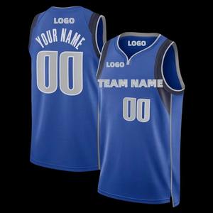 Ensemble d'uniformes de basket-ball réversibles personnalisés Maillot en maille de polyester respirant Shorts de grande taille Équipement de basket-ball universitaire pour hommes - Product Image 3