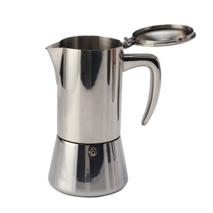 2/4/6/10 taza de acero inoxidable certificación alimentaria grado espresso Moka olla cafetera - Product Image 2